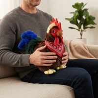 Jouet en peluche personnalisé, coq en peluche, jouet doux avec rembourrage en polyester et coton PP