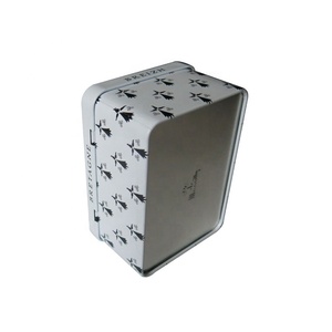 Boîte à biscuits rectangulaire en métal avec couvercle à charnière, impression personnalisée, largement utilisée sur le marché français, boîtes à sucreries, 128x103x63 mm - Product Image 3