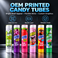 Tubes d'emballage alimentaire en aluminium et plastique haute barrière sans BPA 150 ml avec bouchon à vis, contenants personnalisés imprimés UV pour confitures et bonbons