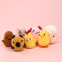 Poupée pomme de terre au crochet faite main, motif uni, décoration de Noël pour la maison, produit transfrontalier très vendu