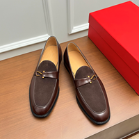 Chaussures de ville de luxe pour hommes, style double boucle, à enfiler, Oxford formelles, respirantes, antidérapantes, pour affaires et mariages