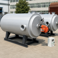 Chaudière industrielle WRF automatique horizontale à tubes de fumée pour air chaud, compatible biogaz, mazout lourd, diesel, mazout léger, gaz de combustion et gaz de combustion de déchets, en fer