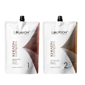 1250ml uso profesional del salón Natural Fragnance brillante Rebonding crema y neutralizador <span class=keywords><strong>el</strong></span> alisado del cabello crema - Product Image 3