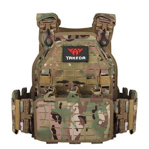 Gilet Tattico Yakeda Mimetico <span class=keywords><strong>Molle</strong></span> a Sgancio Rapido Leggero Attrezzatura Tattica Chalecos Tactico Porta Piastre - Product Image 4
