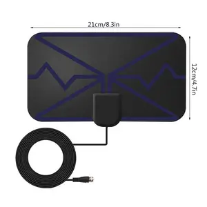 热销高清电视天线室内数字电视天线黑色新型高清电视天线室内室外二手电视Aeri室内天线
