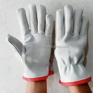 Isonz Leather Zone Premium Quality Driver Gloves Safety Gloves Safety Gloves