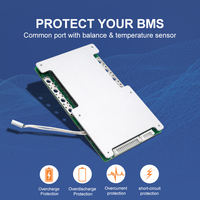BMS TDT 24S 72V 50A 60A para baterías lifepo4 con balance, sensor de temperatura y función de descarga
