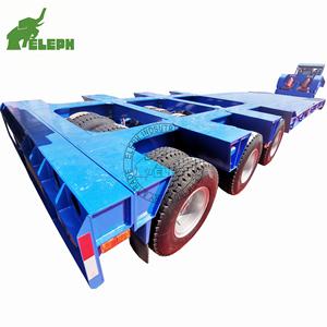 Remolque de equipo de transporte de remolque de camión de cama baja de personalización con cuello de cisne Decatable - Product Image 6