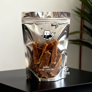 Custom Pet Food Bags with <b>Window</b> | Stand Up Zipper Aluminum Foil Packaging for Freeze Dried Treats - Product Image 4