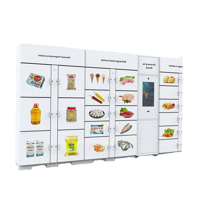 Frozen Modern Refrigerated Locker Smart Self Service Delivery Storage Container Locker
