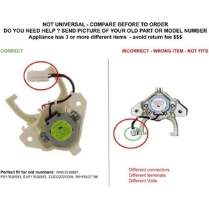 ตัวกระตุ้นคลัตช์เครื่องซักผ้า CKDX27186X 110 V พลาสติกไฟฟ้า ติดตั้งง่าย สำหรับเครื่องซักผ้า GE - Product Image 3