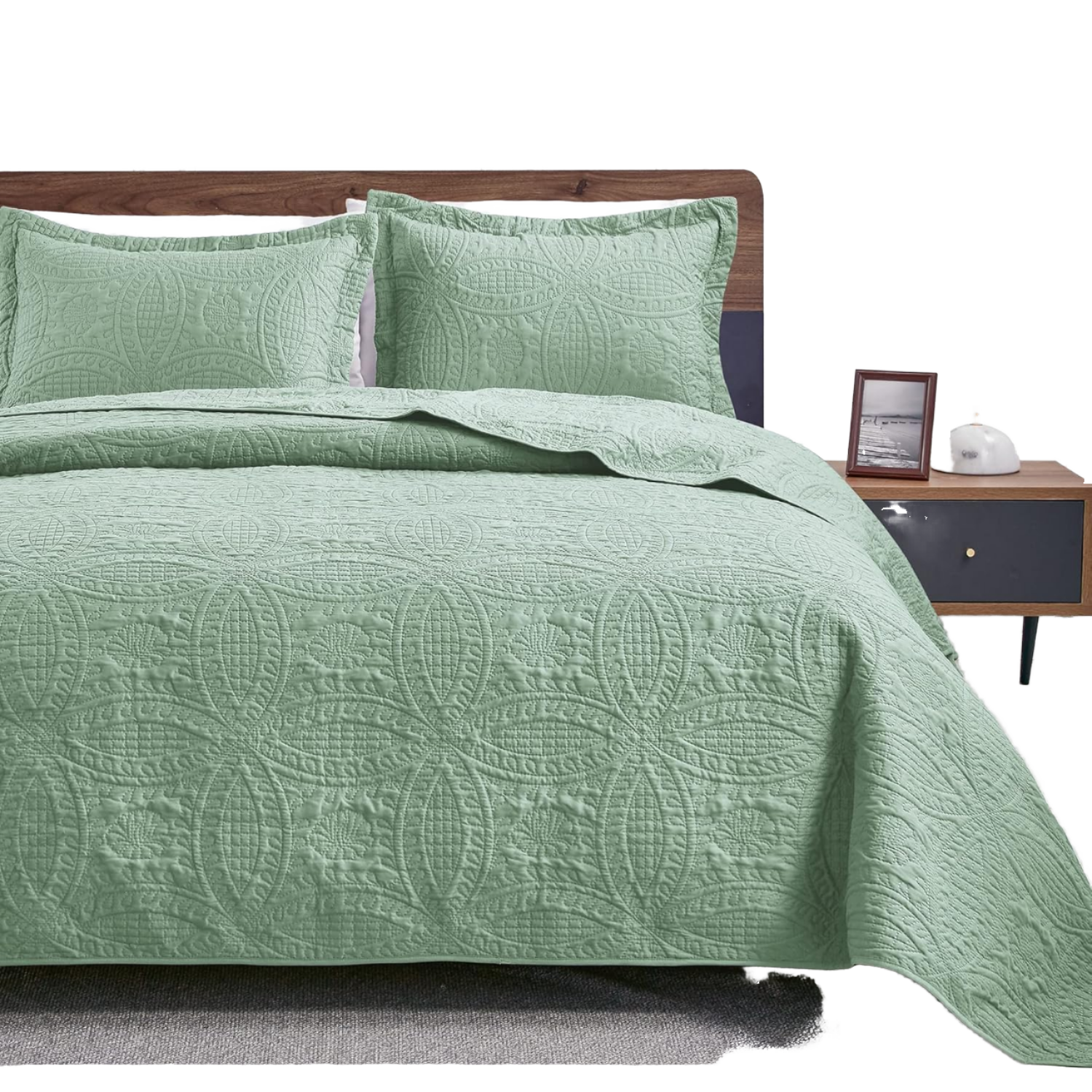 Custom Home Use Bedding Set Delicate Elegance Soft and Comfortable Printed Quilt Bedspread for Bed Room