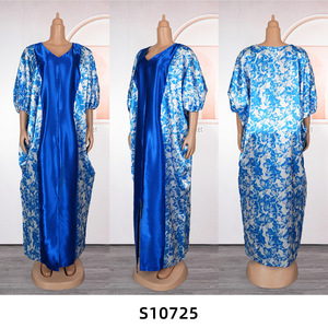 Abiti Tradizionali Africani da Donna <span class=keywords><strong>Taglie</strong></span> <span class=keywords><strong>Forti</strong></span>, Tunica Lunga Dubai Musulmana, Caftano Abaya, Vestito da Sera per Feste, Abiti Ankara Dashiki - Product Image 6