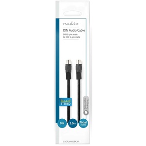 5 Pin Din Male <b>Cable</b> 2.0m Black Audio <b>Video</b> Connection - Product Image 3