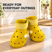Chaussures pour chien EVA, bottes pour animaux de compagnie S M L, imperméables, perforées, respirantes, protection des pattes avec sangles réglables, vente en gros pour l'extérieur