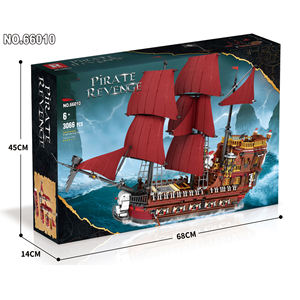 Set <span class=keywords><strong>de</strong></span> Construcción <span class=keywords><strong>de</strong></span> Barco <span class=keywords><strong>Pirata</strong></span>, Modelo <span class=keywords><strong>de</strong></span> Velero, Kit <span class=keywords><strong>de</strong></span> Construcción, Buque <span class=keywords><strong>de</strong></span> Guerra Militar, Juguete Coleccionable, Fantasía Militar - Product Image 2