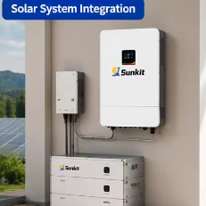 Inversor de Sistema Solar Trifásico Sunkit de 8kw-12.5kw, Opciones WIFI/4G Disponibles, Apto para Almacenamiento de Energía Solar Fotovoltaica Doméstica - Product Image 2