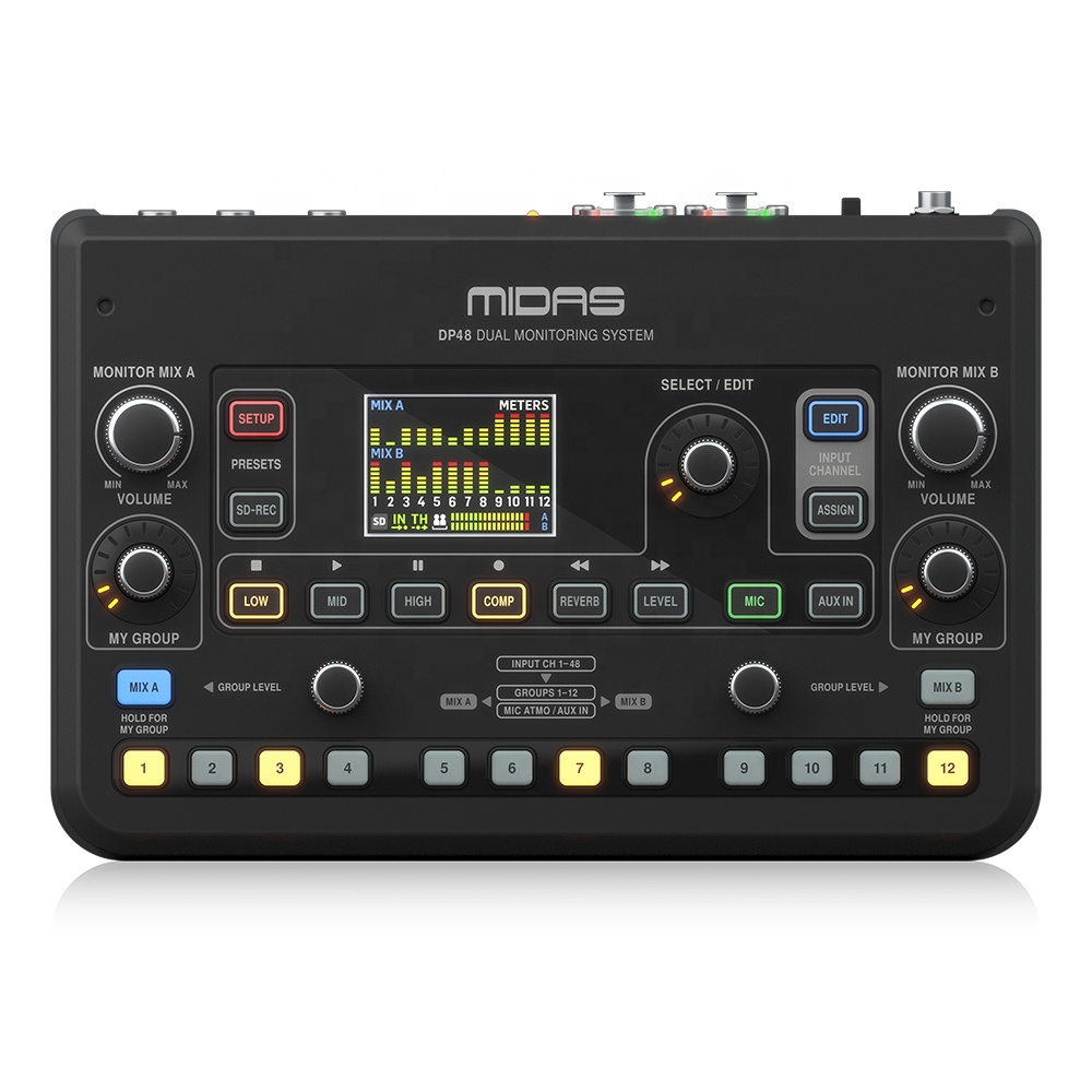 マイダス DP48 ブラック 48チャンネル パーソナルモニターミキサー