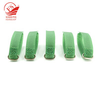 Stock d'attaches de câble en nylon bande élastique dos à dos crochet et boucle sangle attache colorée réutilisable pour sacs vêtements chaussures