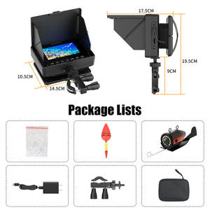 4.3 pouces Portable 50M 1200TVL Fish Finder Rod caméra sous-marine 6 pièces LED blanches 6 pièces lampe infrarouge IP68 nominale pour glace/<span class=keywords><strong>mer</strong></span>/rivière - Product Image 6