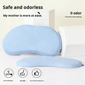 Almohada de Silicona Sólida Tejida Personalizable para Bebés, con Protección para el Cuello, Estilo Minimalista, para Dormir de Lado y Boca Arriba, Lavable - Product Image 4