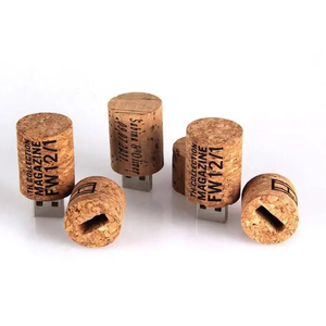 エコフレンドリーな赤ワインコルクUsbスティック木製Usbフラッシュディスク防水メモリドライブロゴ付き1GB 2GB 4GB 8GB 16GB 32GB 64GB 128G - Product Image 3