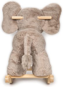 <span class=keywords><strong>Peluche</strong></span> personnalisée en coton PP rembourrée, éléphant bébé, agneau, balançoire avec base en bois, jouet unique pour les tout-petits - Product Image 3