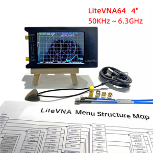 LiteVNA 64/62 Ver 0.3.2 50kHz-6.3GHz TinyVNA 4 NanoVNA en fibre de carbone et plastique, analyseur de réseau avec écran pour données d'antenne VHF - Product Image 5
