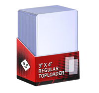 Protège-cartes Top Loaders pour cartes à collectionner, Toploaders en plastique transparent 3x4, Protège-cartes de baseball et de basketball