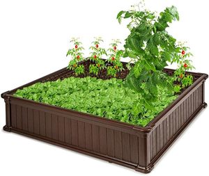 Jardin en plastique assemblé facile Durable classique <span class=keywords><strong>direct</strong></span> d'<span class=keywords><strong>usine</strong></span> de placage de grain de <span class=keywords><strong>bois</strong></span> pour le légume - Product Image 3