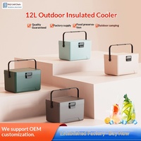 Glacière isotherme 12L en PP pour aliments, glaçons, camping, pique-nique, portable, mini