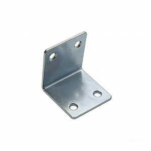 स्टेनलेस स्टील एल्यूमीनियम लोहा पतला कोने ब्रेस दाएं-कोण फिक्सिंग टुकड़े (एल आकार के 90 डिग्री छेद) सुज़ी ब्रांड सिल्वर - Product Image 1