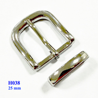 Boucle de ceinture carrée en alliage de zinc à broche unique avec boucle pour ceintures en cuir – Vente en gros