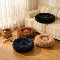 Coussin rond en polyester pour animaux de compagnie, lit pour chat d'hiver, matelas universel pour animaux de compagnie, utilisation intérieure, vente directe d'usine