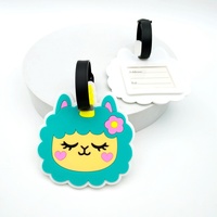Breloques et étiquettes de bagages en PVC souple fabriquées par le fabricant, avec pendentifs animaux (mouton et licorne), étiquettes nominatives, provenance Chine