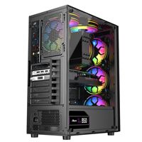 Boîtier PC Gamer Moderne 2026 le Plus Vendu, Personnalisable, USB 3.0, Châssis ATX pour Ordinateur de Bureau, Idéal pour le Gaming et les Applications Professionnelles