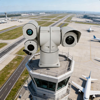 Caméra PTZ à imagerie thermique et télémètre laser EO IR pour les systèmes de sécurité périmétrique des aéroports