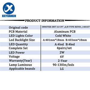 TV <span class=keywords><strong>LED</strong></span> retroilluminazione striscia per <span class=keywords><strong>LG</strong></span> 39LB INNOTEK DRT 3.0 39 ''_ A tipo rev01 _ 140107 390 hvj01 39 lb561f 39LB5600-UH TV <span class=keywords><strong>LED</strong></span> Bar 403mm - Product Image 2