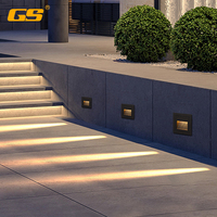 3W Outdoor Waterproof Decorative Led Encastré Step Lights Escalier d'éclairage de pied d'escalier pour couloir d'hôtel Applique murale d'escalier à LED