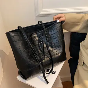 Factory Direct Price design Female Crocodile Leather Handbag Ladies Shoulder Bag Tote