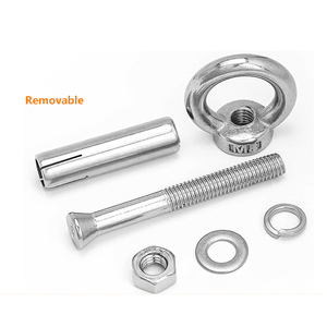 Ooghaken Bevestigingsmiddel <span class=keywords><strong>Heavy</strong></span> <span class=keywords><strong>Duty</strong></span> Oogbouten Roestvrijstalen Muur Betonnen Ankers Schroef Expansiebouten Met Moeren Voor Plafond - Product Image 3
