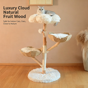 Árbol para Gatos de Madera Maciza, Grande y Extra Grande, con Nido Integrado de Madera Natural, Venta al por Mayor, Personalizable - Product Image 4