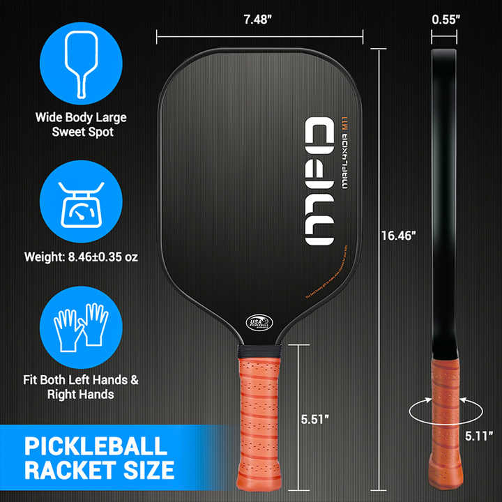 2024 New Design Outdoor Pickleball Paddle Usapa Approved 14mm Arronax  Pickleball Paddle
