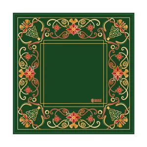 Tapis de jeu portable de luxe en caoutchouc, thème Alien Noël, pour Mahjong américain, livraison rapide - Product Image 6