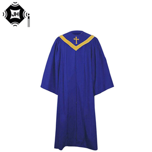 Estola de coro de iglesia al por mayor con cruces bordadas para túnica de clero <span class=keywords><strong>Pastor</strong></span> - Product Image 1