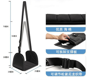 <span class=keywords><strong>Hamaca</strong></span> de pie de avión Essentials de vuelo de viaje largo con placas de soporte Reposapiés para una experiencia de vuelo cómoda - Product Image 6
