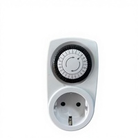Temporizador Portátil de 3680W, Temporizador Mecánico Programable de 24 Horas con Enchufe