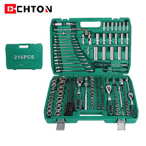 Juego de llaves de vaso Chton de 216 piezas, 1/2 pulgada, acero al cromo vanadio, estuche de herramientas para reparación mecánica automotriz - Product Image 1