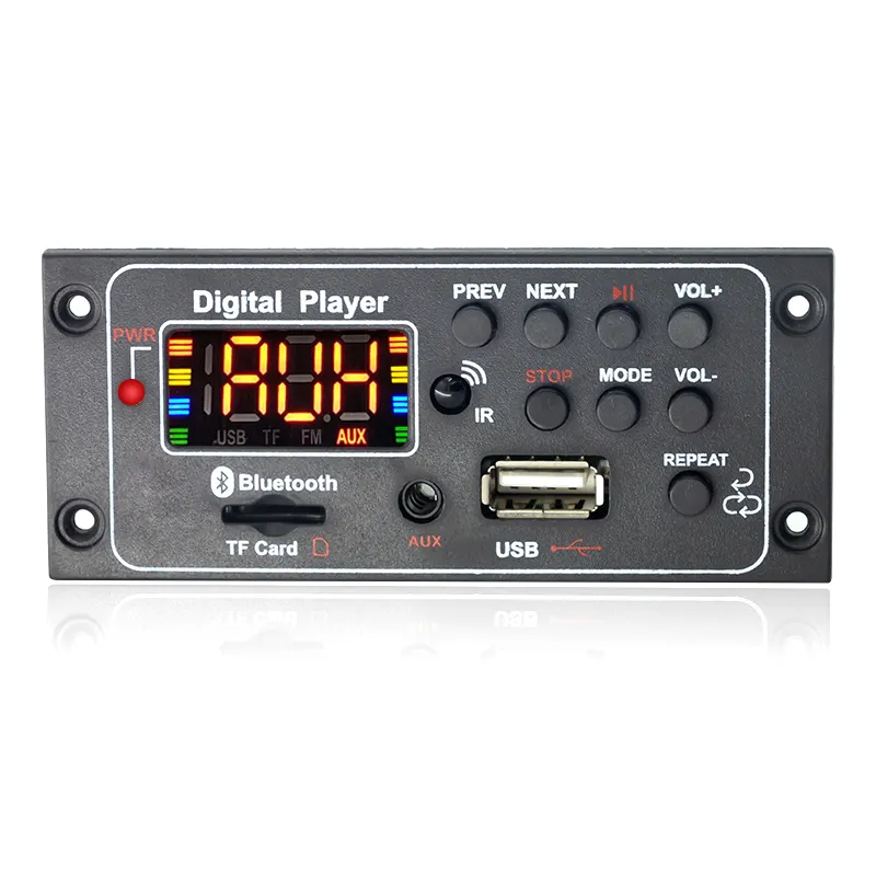 Papan dekoder pemutar MP3 Amplifier bagus, DC 5v-26v mendukung perekaman panggilan BT 5.0 modul Radio FM mobil mendukung TF USB AUX 3.5 WAV