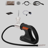 VG1100M Pistolet à fumée électrique portable pour fumoir à whisky avec copeaux de bois pour barbecue en plein air Fumeur à cocktail 2-en-1 avec fonction d'aspiration
